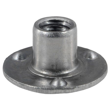 Midwest Fastener Round Weld Nut, 5/16"-18, Steel, 3/8" Lg, 8 PK 931373